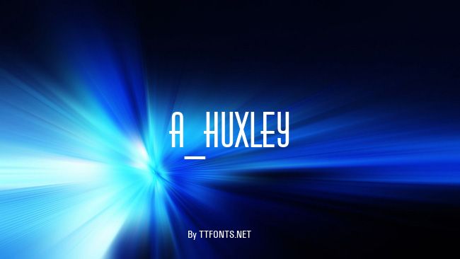 a_Huxley example